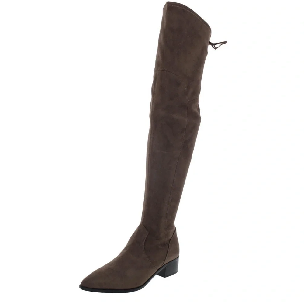 Marc Fisher Womens Yacinda Faux Suede Tall Over-The-Knee Boots